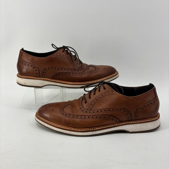 Cole Haan Sz 11 Mens Morris Grand Wingtip Brown Leather Oxford Lace Up main image 8